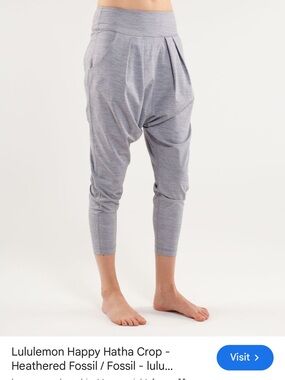 Lululemon Happy Hatha Harem Crop Pants size 8